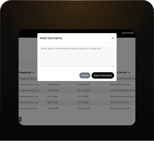 TryDomainio dashboard preview
